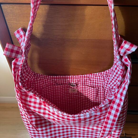 fayestudios Handmade Gingham Bow Bag 💐 perfect for spring - Picture 2 of 2